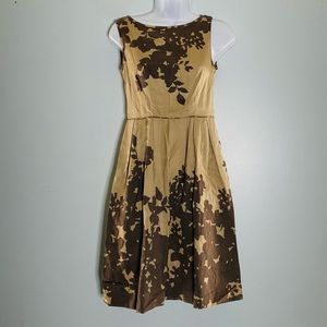Brown & tan dress